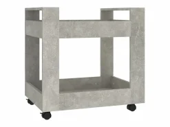 Hot vidaxl Carrito de escritorio contrachapada hormigón 60x45x60 cm Gris
