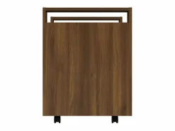 Outlet Carrito de escritorio contrachapada marrón roble 60x45x60 cm Cajonera De Escritorio