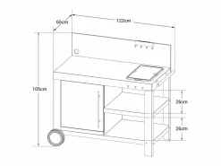 Discount Carrito para plancha NOVA XL - Materiales Y Utensilios De Cocina