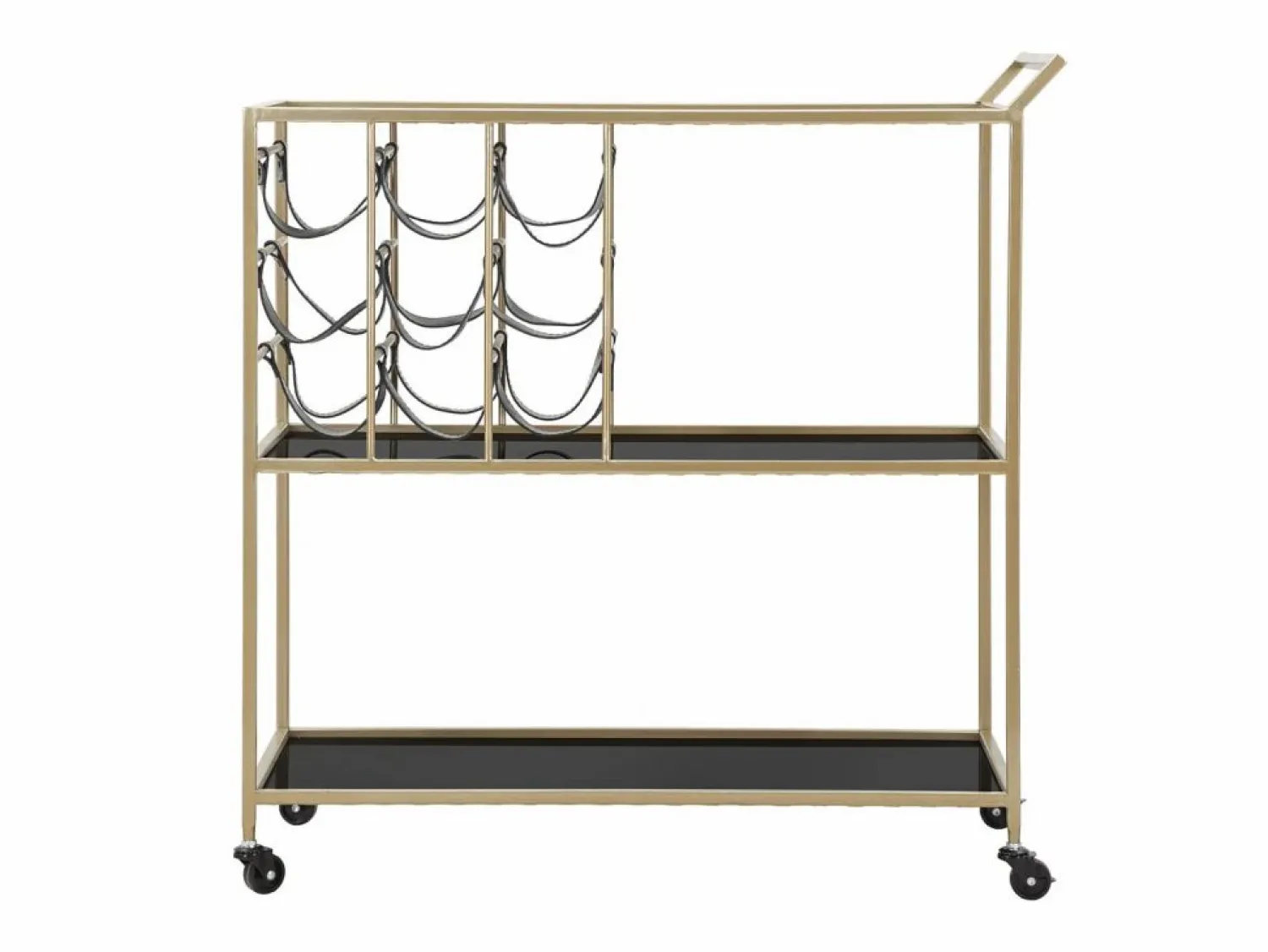 Online Carrito VKH5, Negro, 79x39,5x82 cm, Kendra Home Mueble Camarera