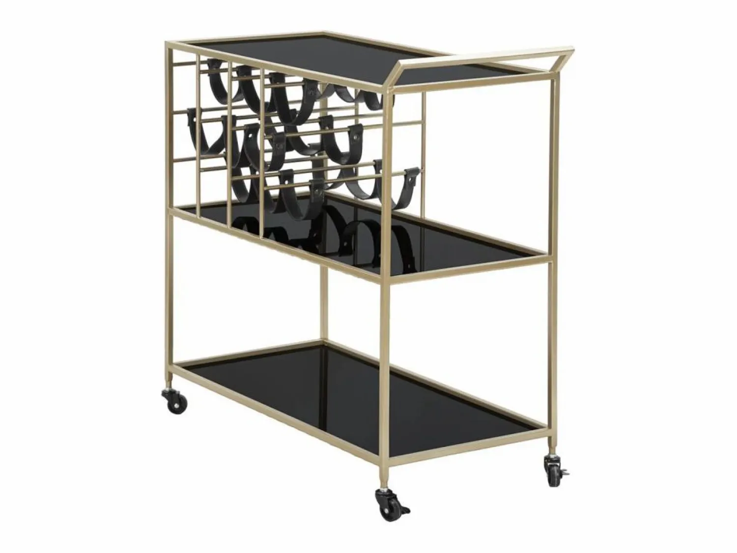 Online Carrito VKH5, Negro, 79x39,5x82 cm, Kendra Home Mueble Camarera