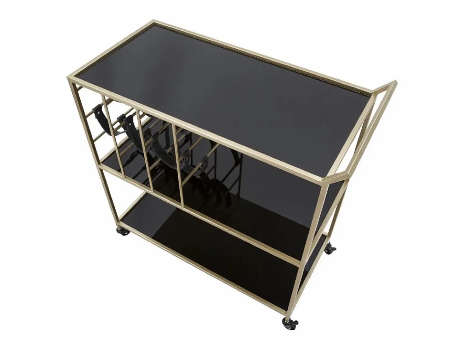 Online Carrito VKH5, Negro, 79x39,5x82 cm, Kendra Home Mueble Camarera