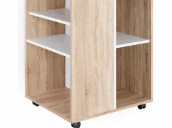 Carro con ruedas sonoma 59.4x52.6x72 Cajonera De Escritorio