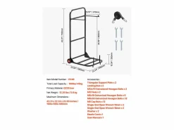 Carro de Apoyo Porta Sillas Plegables SucceBuy, para 10 Sillas, Carga 45kg para Empujar