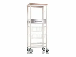 Don Hierro Carro de cocina alto, Carro Verdulero - color , Inox, Olmo - 123*48,5*34 cm - ONDA ALTO