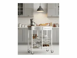 Outlet Carro de cocina, Carro Verdulero - color , Inox, Olmo - 91,5*71*43 cm - ONDA DOBLE Mueble Camarera