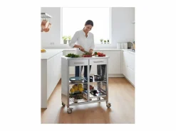 Don Hierro Carro de cocina, Carro Verdulero doble - 92*72,5*45,5cm – MALMÖ INOX Plateado