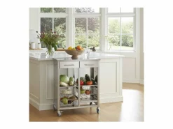 Don Hierro Carro de cocina, Carro Verdulero doble - 92*72,5*45,5cm – MALMÖ INOX Plateado