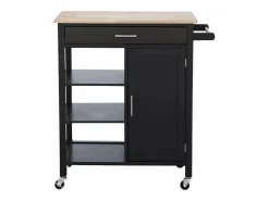 New Carro de cocina con bandeja de madera de pino Mueble Camarera