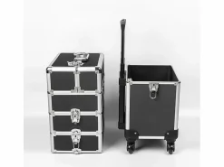 AHD Carro de maquillaje esteticista modular 3 estantes 4 ruedas Aldeb