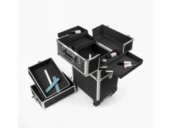 AHD Carro de maquillaje esteticista modular 3 estantes 4 ruedas Aldeb