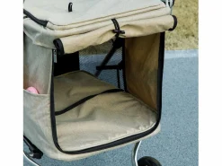 Discount Carro plegable para perros y gatos fabricado en aluminio, ligero y resistente, poliéster, color (80x48,5x106cm) Transportín De Paseo Para Animales