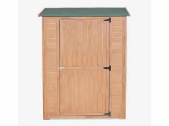New Casa armario para exteriores de madera para herramientas de jardín Smew Color natural claro