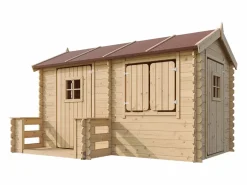 Timbela Casa de madera para niños - L146xL241xA151 cm / 2.63m² - M503