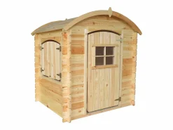 Timbela Casa de madera para niños con suelo - L112xL146xA145 cm / 1.1m² - M505