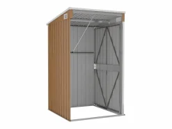 Clearance vidaxl Caseta de jardín adosada Marru00f3n