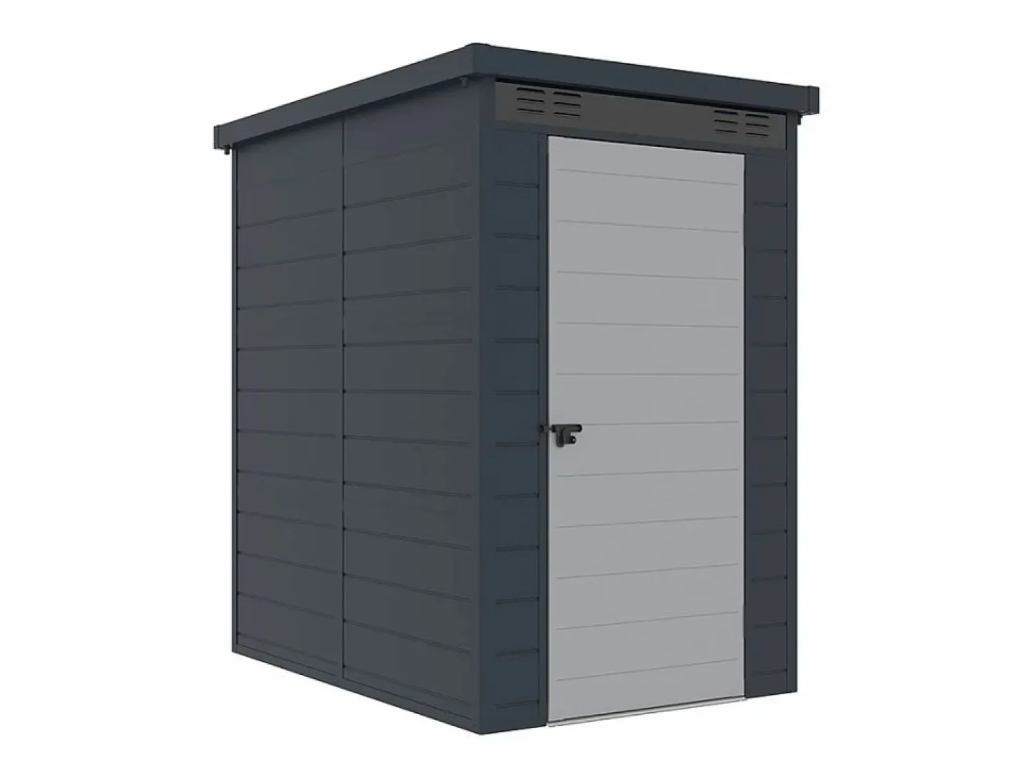 Discount Soana Caseta de jardín box en polipropileno 130x190x196cm de exterior Nemi Multicolor
