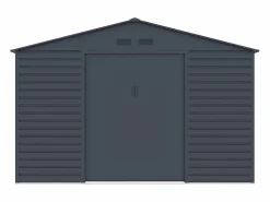 Best EXPERTLAND Caseta de jardín de acero galvanizado antracita 13,12 m² ADELMO Gris antracita