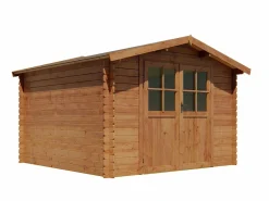 EXPERTLAND Caseta de jardín de madera tratado con autoclave 9,91 m² de 28 mm de grosor HORTUSA
