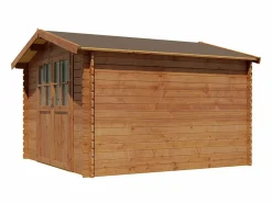 EXPERTLAND Caseta de jardín de madera tratado con autoclave 9,91 m² de 28 mm de grosor HORTUSA