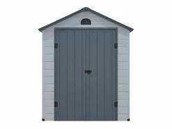 Clearance EXPERTLAND Caseta de jardín de resina gris - superficie 3.65m² - CESIO Gris claro / Gris antracita