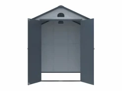 Clearance EXPERTLAND Caseta de jardín de resina gris - superficie 3.65m² - CESIO Gris claro / Gris antracita
