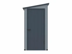 EXPERTLAND Caseta de jardín de resina gris - superficie 2.12m² - ALBERTO