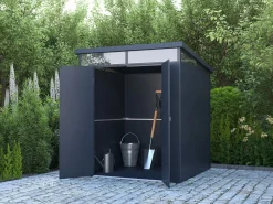 EXPERTLAND Caseta de jardín de resina 3,65m² con suelo - MINARO