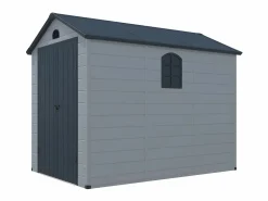 Online EXPERTLAND Caseta de jardín de resina gris - superficie 5.32m² - CESIO Gris claro / Gris antracita