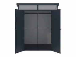 Outlet Caseta de jardín de resina gris 3,65m² con suelo, MINARO Caseta De Jardín