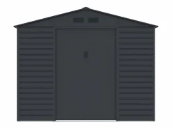 Best EXPERTLAND Caseta de jardín metálica de acero galvanizado - 7,17 m² - ADELMO Gris antracita