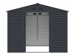 Best EXPERTLAND Caseta de jardín metálica de acero galvanizado - 7,17 m² - ADELMO Gris antracita
