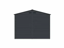 Best EXPERTLAND Caseta de jardín metálica de acero galvanizado - 7,17 m² - ADELMO Gris antracita