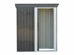 Discount Caseta jardín acero galvanizado BIRON puerta corredera 1.1m² Caseta De Jardín