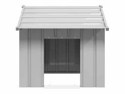 Outlet Caseta para perros con techo acero galvanizado 85x107x81 cm Cama De Animales De Compañía