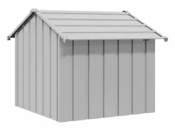Outlet Caseta para perros con techo acero galvanizado 85x107x81 cm Cama De Animales De Compañía