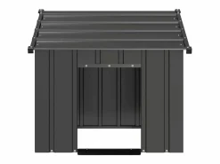Clicnbuy Caseta para perros con techo acero galvanizado 85x107x81 cm