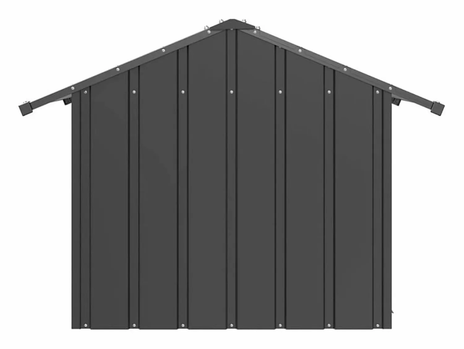 Clicnbuy Caseta para perros con techo acero galvanizado 85x107x81 cm