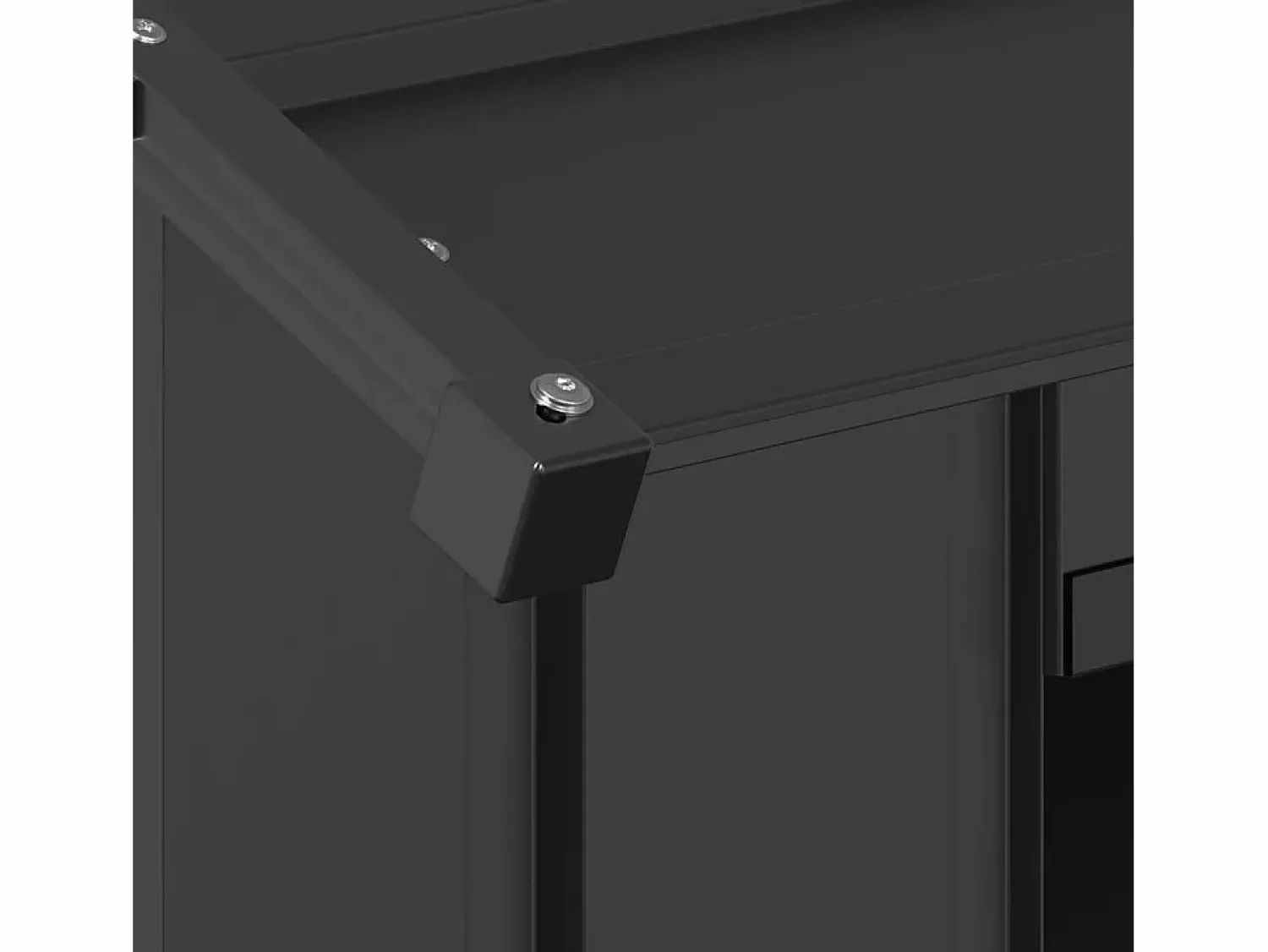 Clicnbuy Caseta para perros con techo acero galvanizado 85x107x81 cm