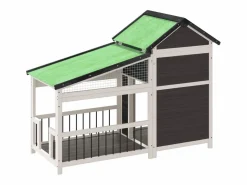 Discount Clicnbuy Caseta para perros madera maciza de pino 143x60,5x109 cm Gris