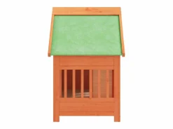 Clearance Clicnbuy Caseta para perros madera maciza de pino marrón 96x60,5x87 cm Marru00f3n