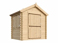 New Casitas de madera infantiles jardin con el suelo - 1.1m² / L146xB112xA145 cm - M516 Cabaña Infantil