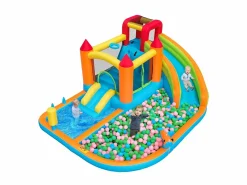 New Merax Castillo inflable 8 en 1 para niños - 460 x 343 x 190 cm - Oxford - Con ventilador - Naranja