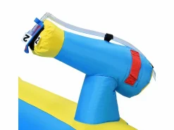 DripeX Castillo inflable para niños de 3 a 10 años, con soplador - carga máxima de 135 kg - 364x315x239cm Azul