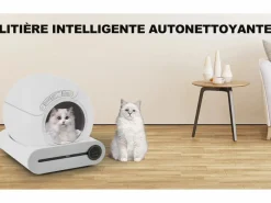 Discount Cat Hoilet House, Bandeja de arena, limpia automáticamente, olor eliminado, con sensor infrarrojo y aplicación, 48x52x50.5cm Higiene Y Cuidado De Mascotas