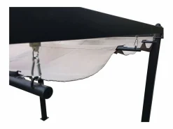 Outlet Cenador aurtante 3x3 m, aluminio y lona de poliéster gris REGIA Pérgola