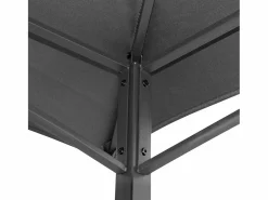 Best Cenador barbacoa estante lateral acero antracita 240x150x243 cm ES671323 Gris antracita