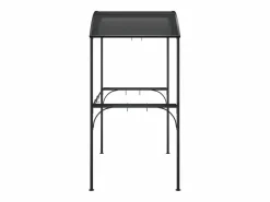 Cenador barbacoa estante lateral acero antracita 220x115x230 cm ES503026
