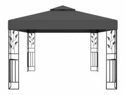 New Cenador con doble techo 3x4 m Antracita Gris