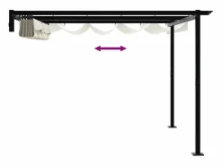 Hot Cenador de pared de acero color Pérgola